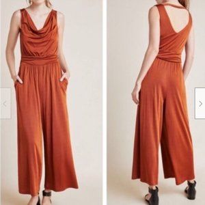 NWT Anthropologie Maeve Enchantment Copper Stretch Pantsuit SZ 1X